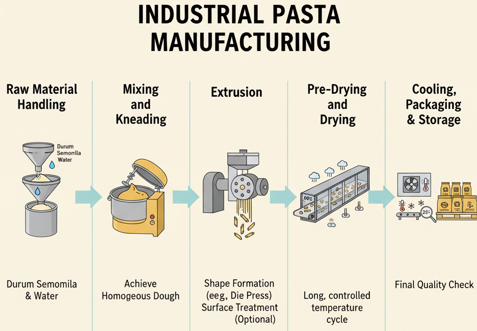 Industrial Pasta Manufacturing